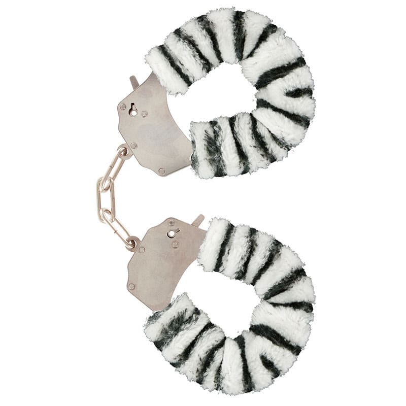 Toyjoy Plys Håndjern Zebrastribet