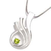 Peridot Vedhæng - 29mm Uden Kæde - Fantastisk Tilbud!