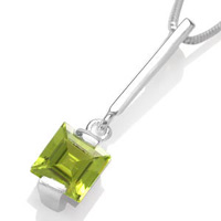 Peridot Vedhæng - 26mm - Uden kæde - Fantastisk tilbud!