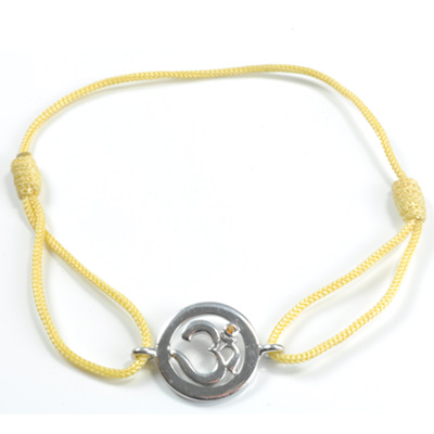 Chakra Aum Armbånd med Gul Safir - Spirituel Styrke