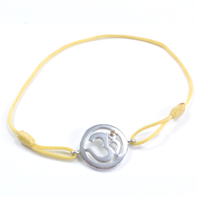 Chakra Aum Armbånd med Gul Safir - Spirituelt Smykke