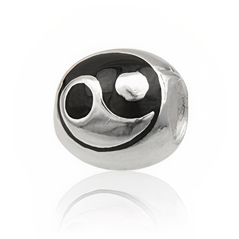Yin Yang Charm Led i 925 Sterling Sølv - Unik Design