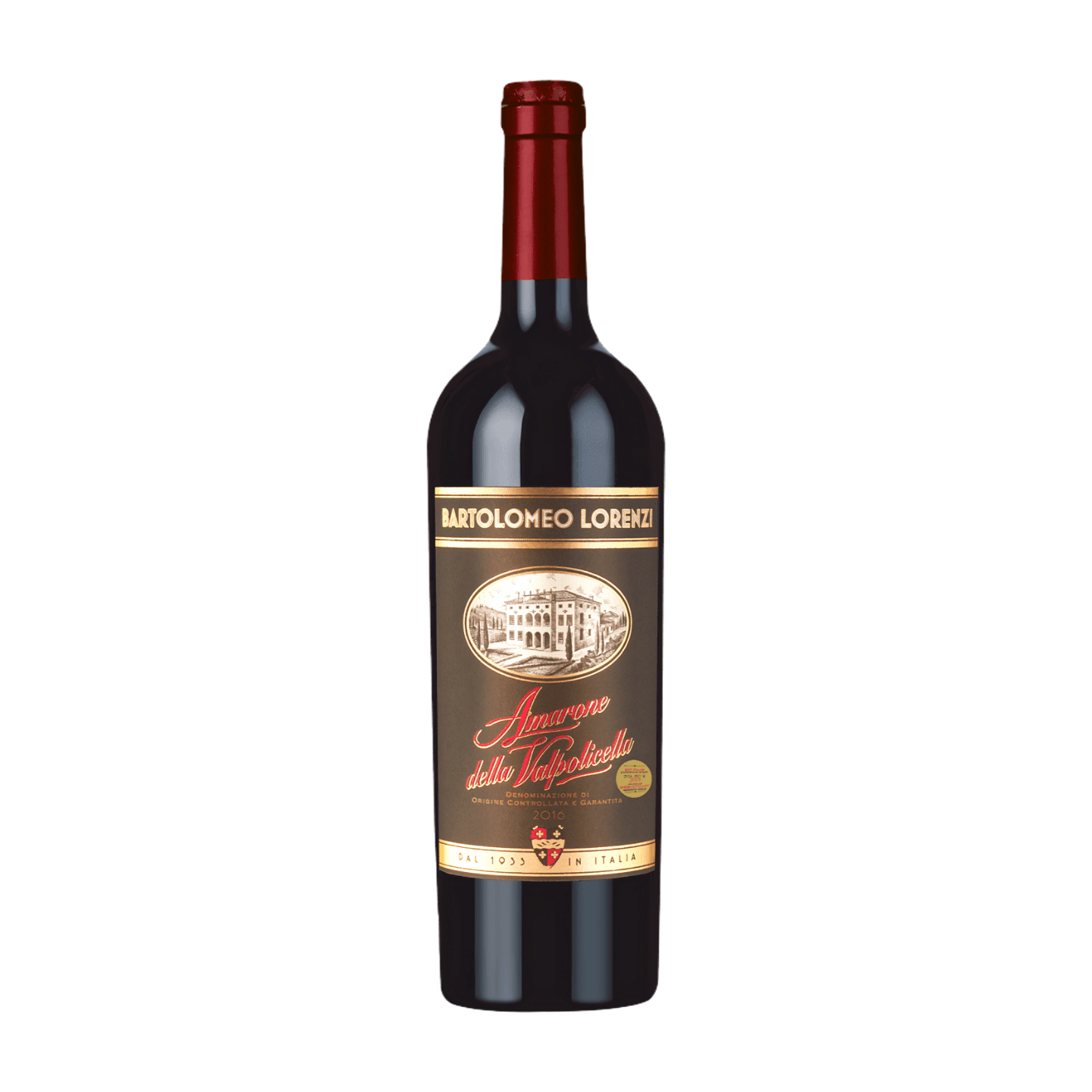 Bartolomeo Lorenzi Amarone 2018 - Kvalitetsrødvin 75 Cl
