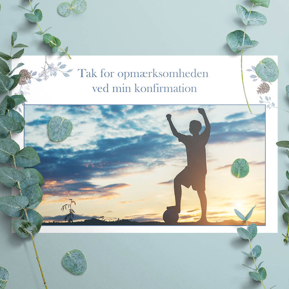 Indbydelser til Konfirmation - Design 9 med Konvolutter