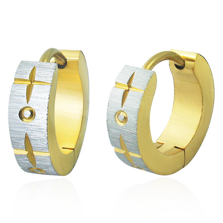 Stål Hoops Øreringe - 13mm - Pr. Par