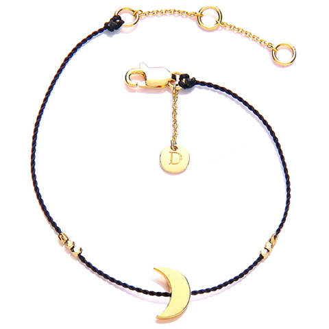 Forgyldt Halvmåne Armbånd fra Good Karma - Stilrent Design