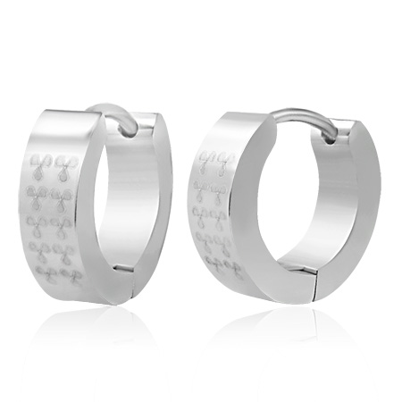 Stål Hoops øreringe - 13mm - Pr. Par på tilbud!