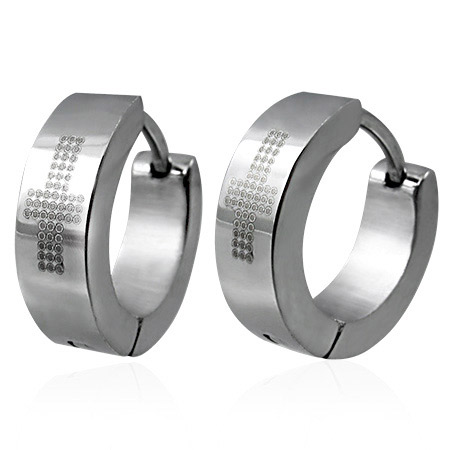 Stål Hoops øreringe - Ø13mm - Pr. par - Fantastisk tilbud!