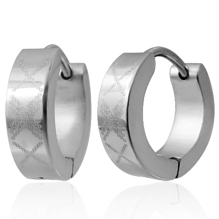 Hoops øreringe i rustfrit stål - Pr. par - 13mm