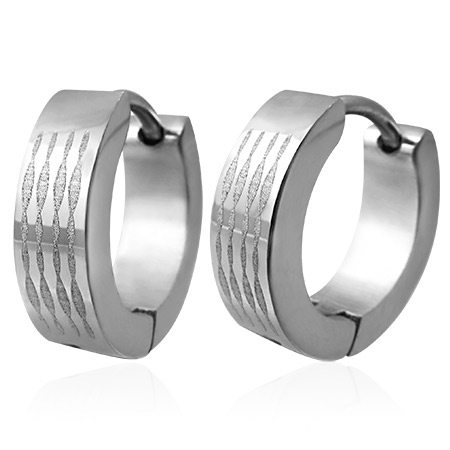 Rustfri Stål Hoops øreringe - Ø13mm - Pr. Par