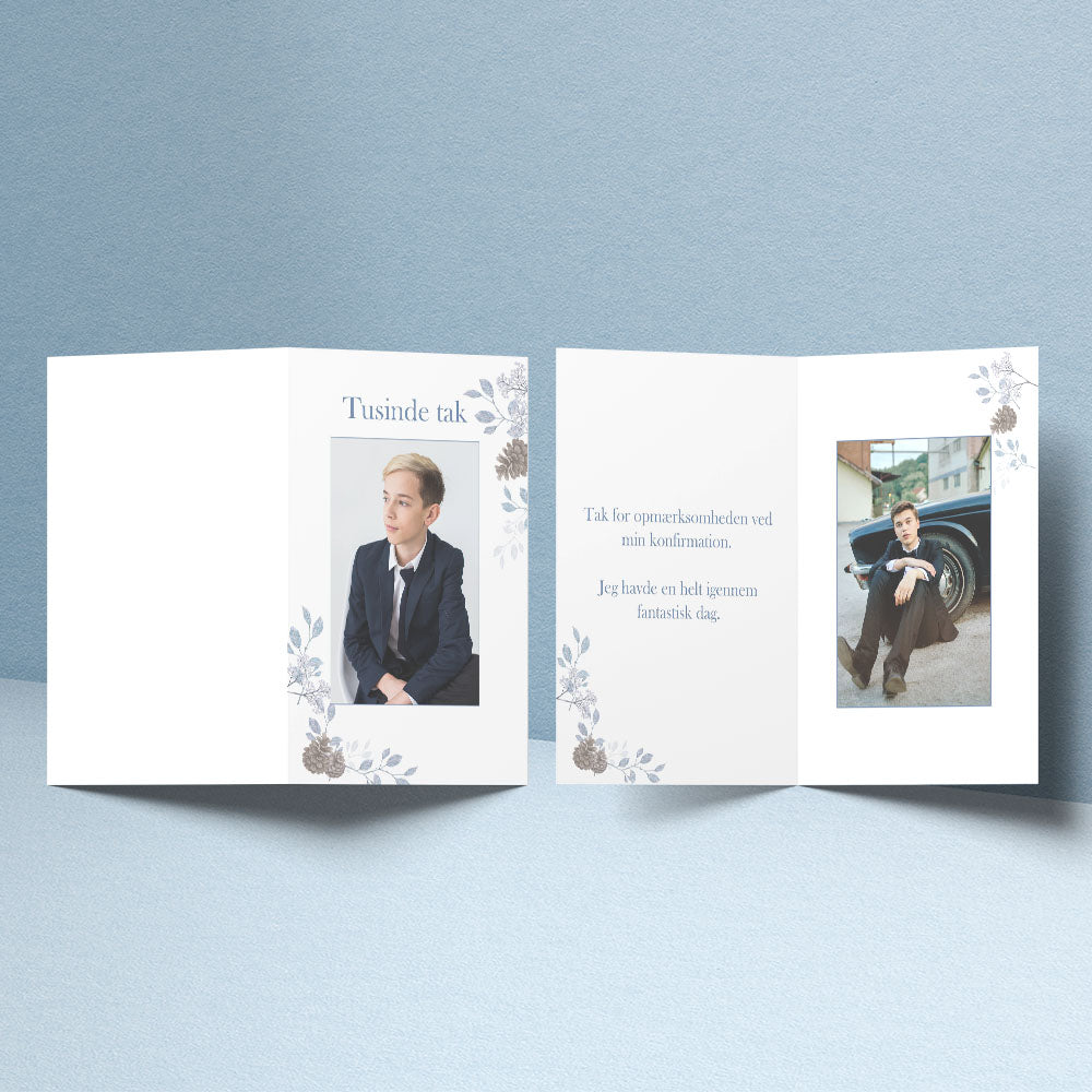 Personlige Indbydelser til Konfirmation - Design 9