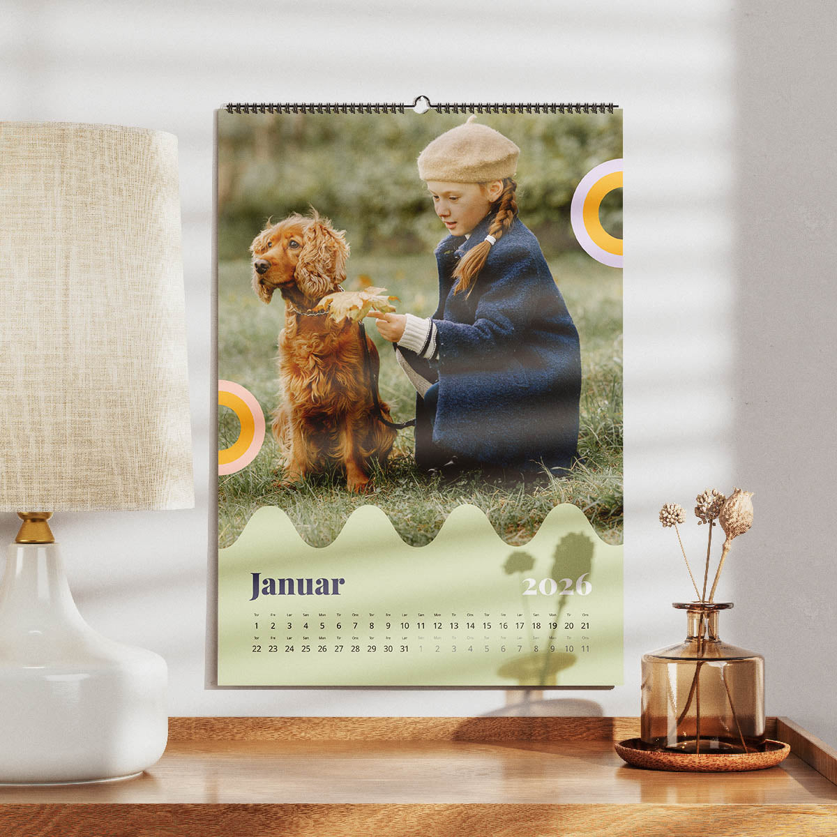 Farveglad Kalender - Slank Design til Dine Billeder