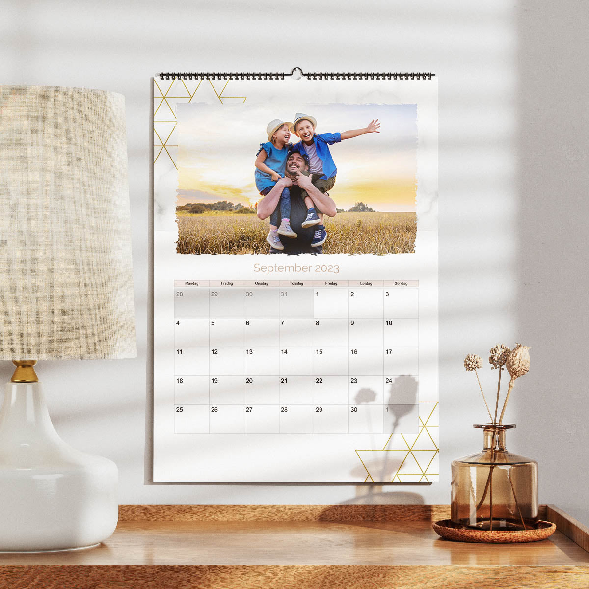 Moderne Fotokalender - Standard Design til Planlægning