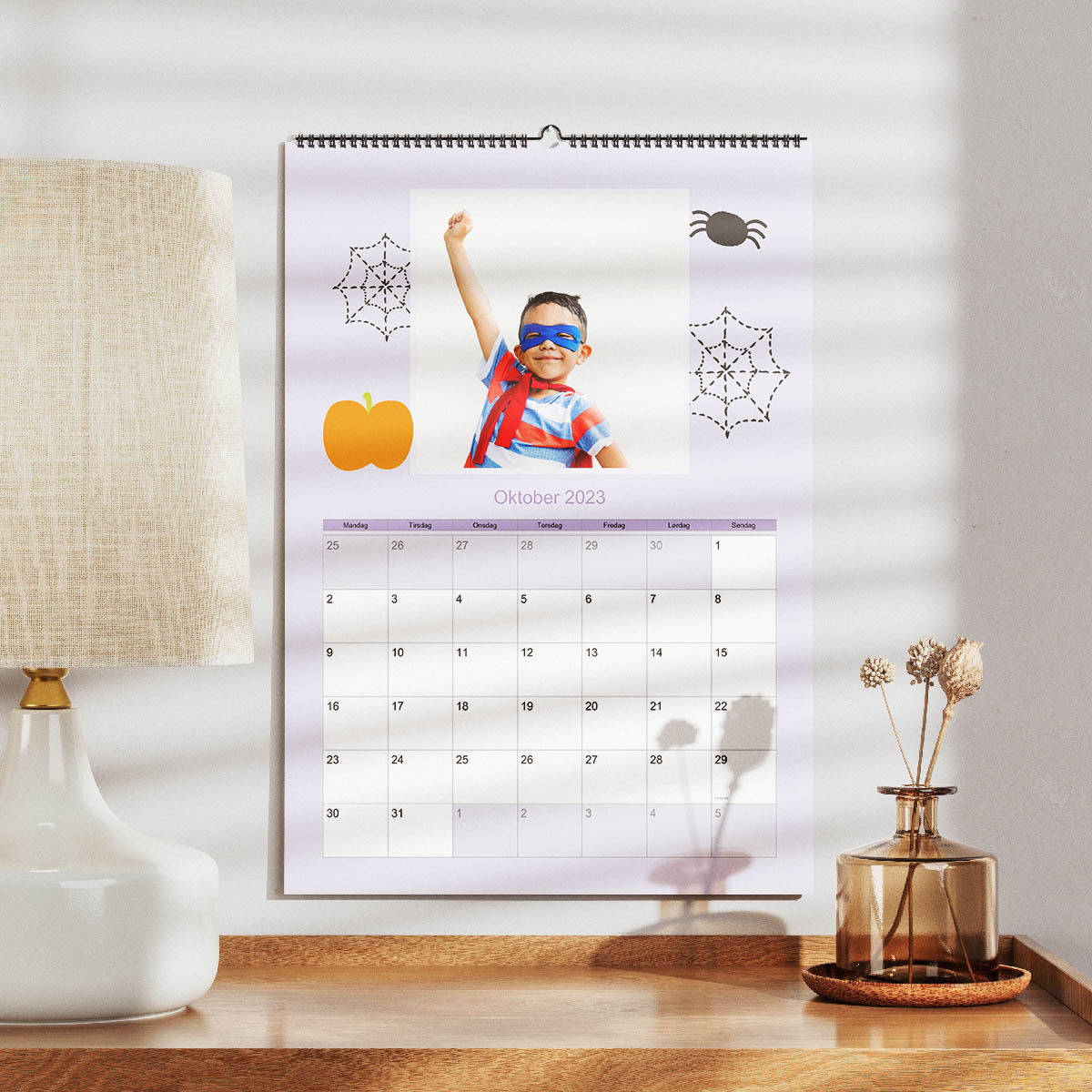 Sæsonkalender - Standard Design til Personlige Minder