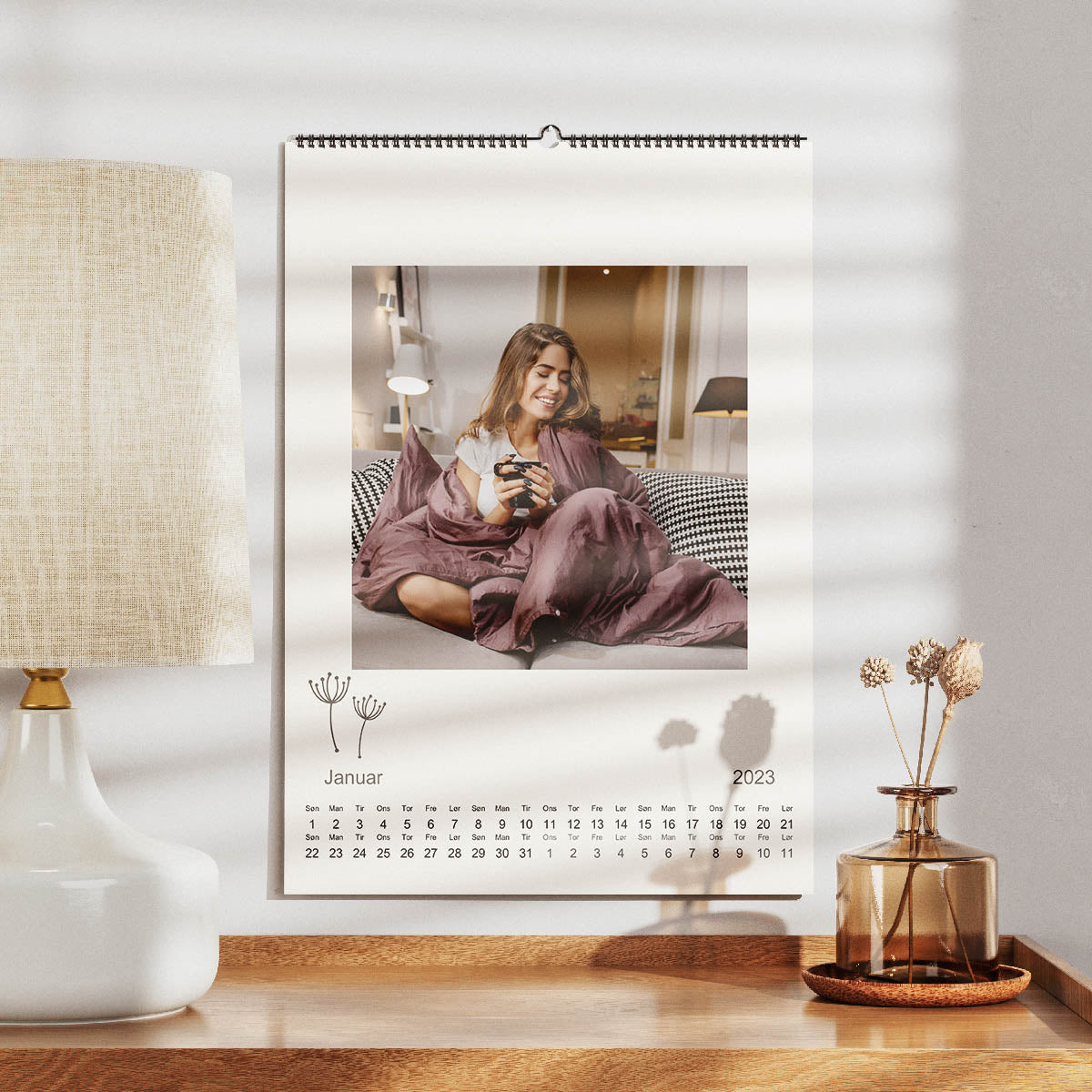Rustik Kalender - Slank Design til Dine Billeder