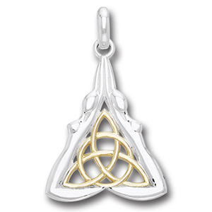 Triquetra Vedhæng - Treenighedssymbolet i Sølv og Guld
