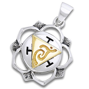 Chakra Vedhæng - Manipura - Solar Plexus - 31mm U/kæde