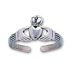 Justerbar Tåring med Claddagh Symbol - Kærlighed og Venskab