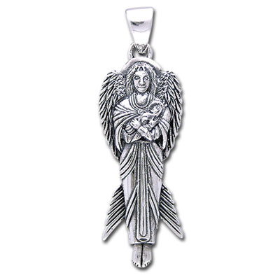 Engel Vedhæng - Angel Of New Hope i 925 Sølv - 47mm