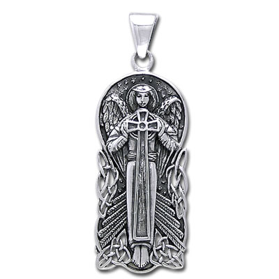 Engel Vedhæng - Angel Of Devotion i 925 Sølv - 48mm