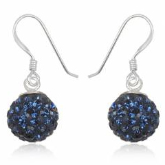 Swarovski Krystal øreringe i sølv - 24mm - Pr. par