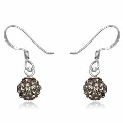Swarovski Krystal Øreringe i Sølv - 22mm - Pr. Par