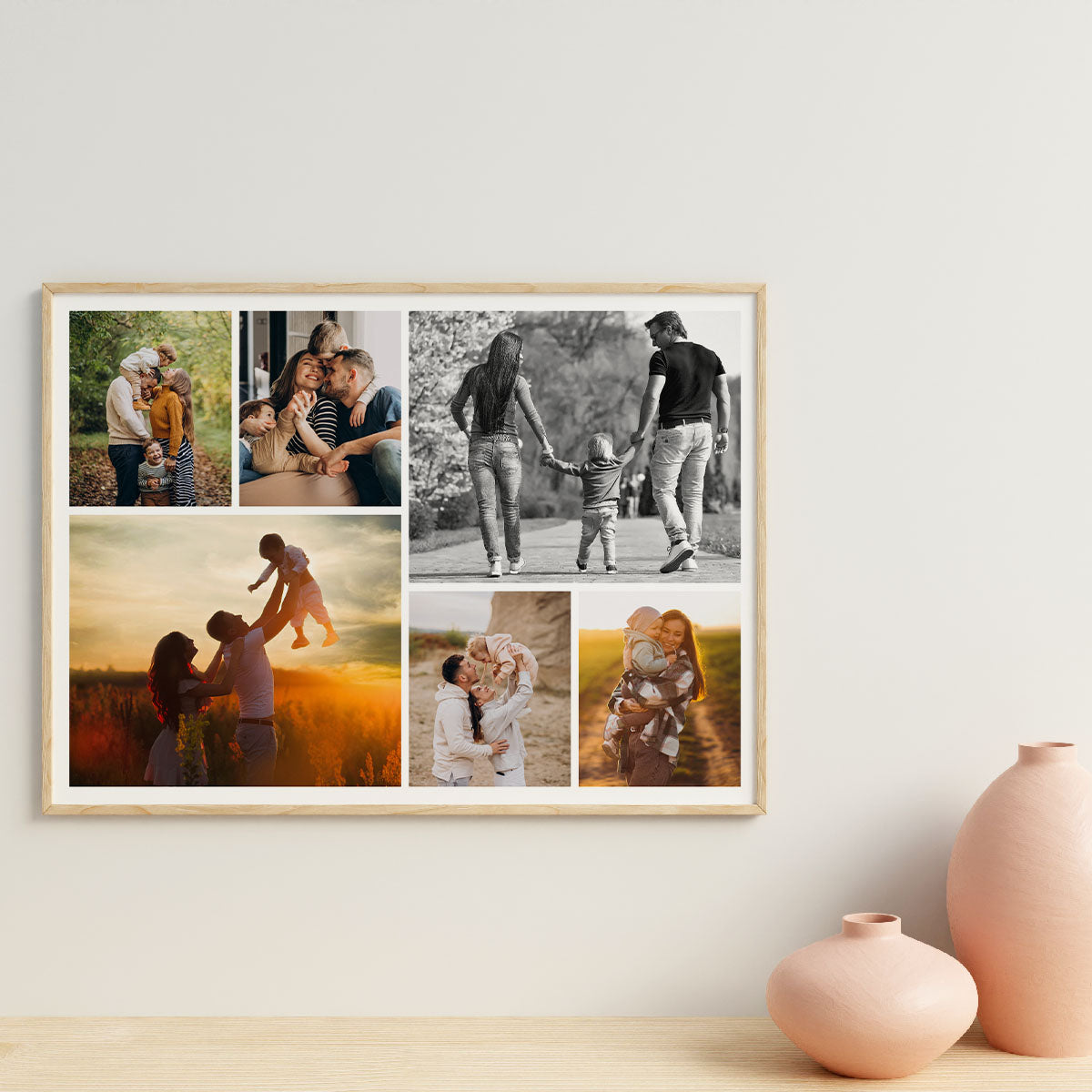 Collage Prints - 6 Billeder i Bredformat til Salg