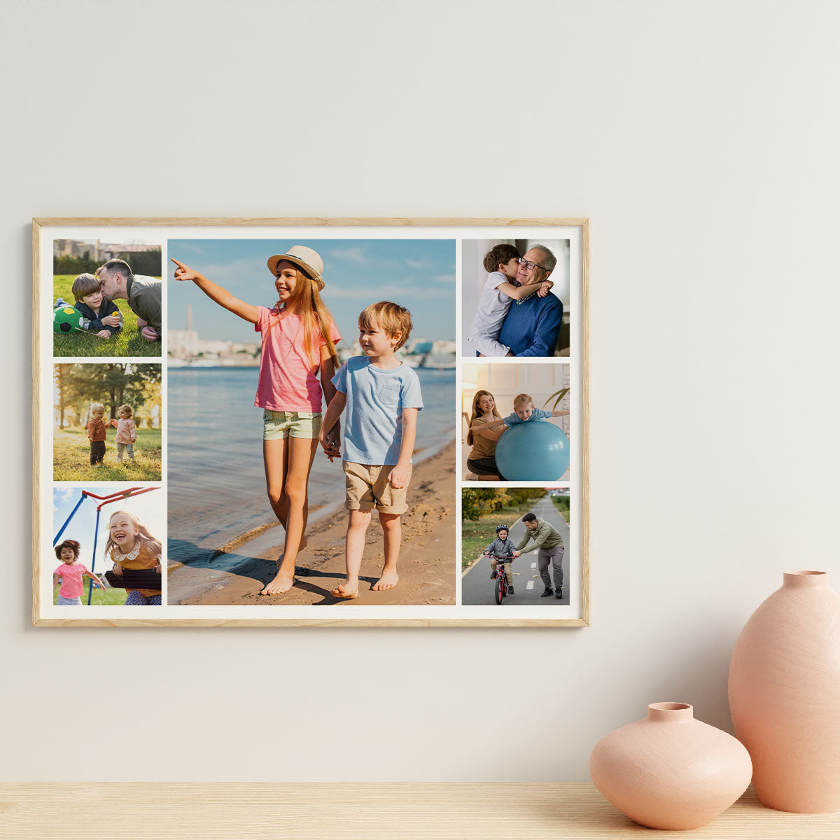 Collage Prints - 7 Billeder i Bredformat til Dit Hjem
