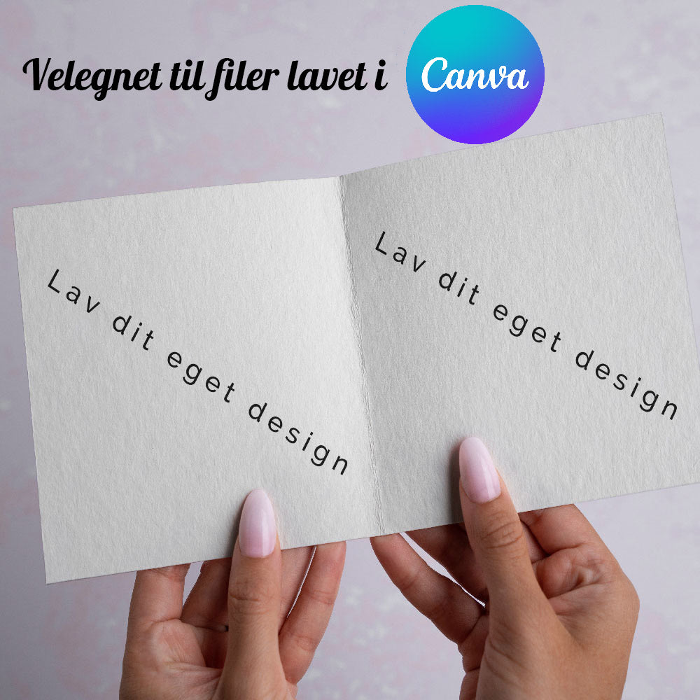 Indbydelse til Konfirmation - Design 4 - Skabelon til DIY