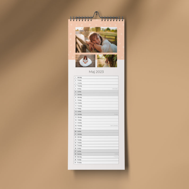 Køkkenkalender med Klippe Inspireret Design - Unik Stil