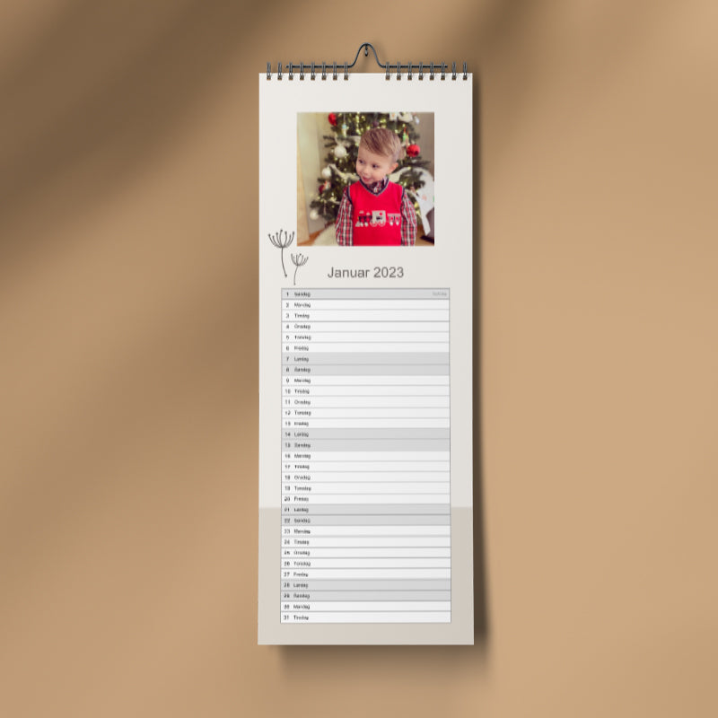 Rustik Køkkenkalender – Organiser med Stil og Personlighed