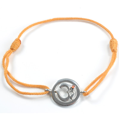 Chakra Aum Armbånd - 2 Chakra - Med Citrin - 14mm