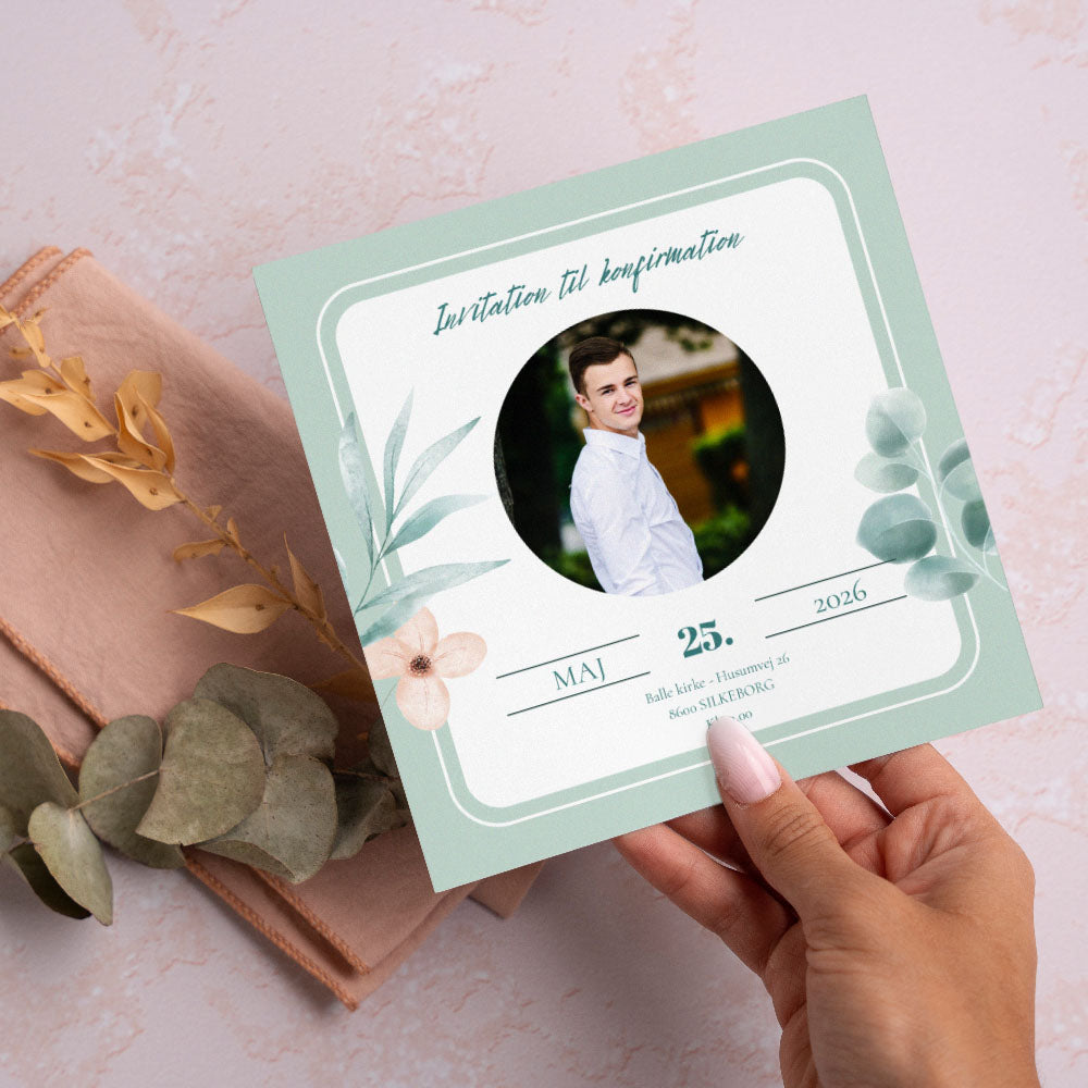 Indbydelse Til Konfirmation - Design 11