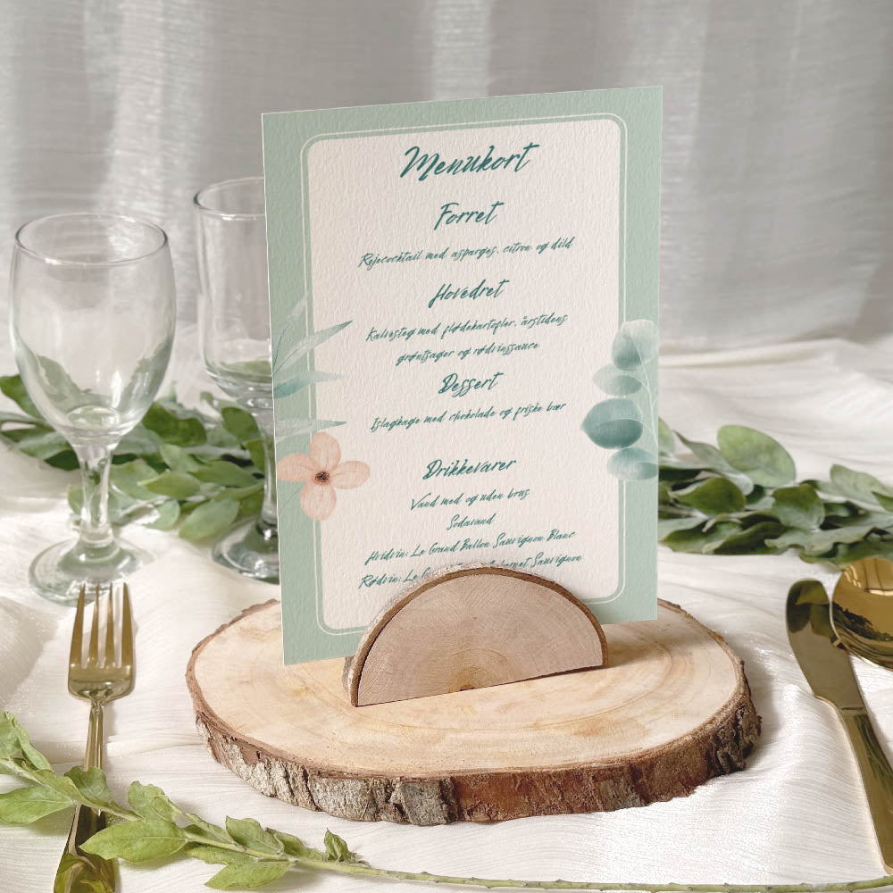Menukort Til Konfirmation - Design 11