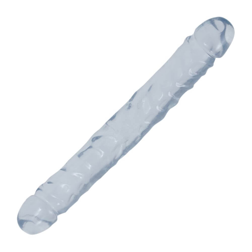 Doc Johnson Crystal Jellies Dobbelt Dildo - Klar