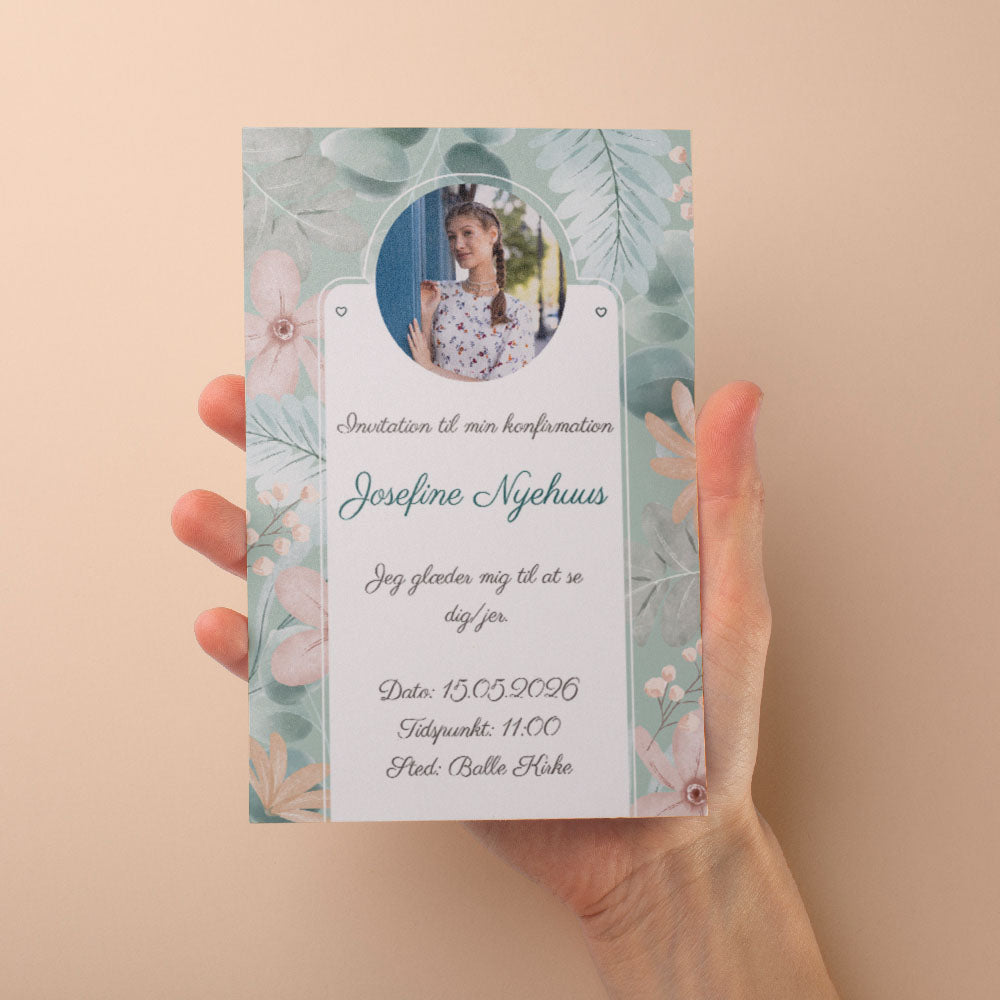 Indbydelse Til Konfirmation - Design 10