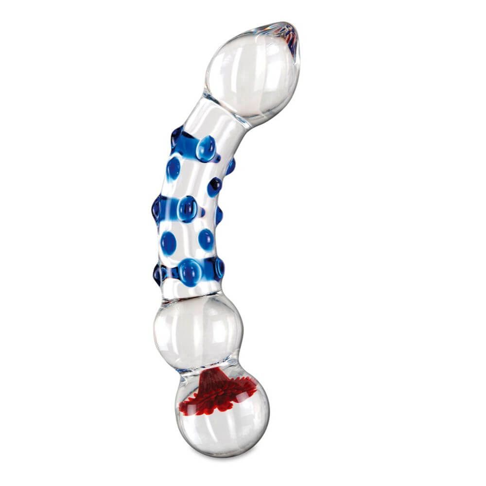 Icicles No 18 - Glas Dildo Med Nupper