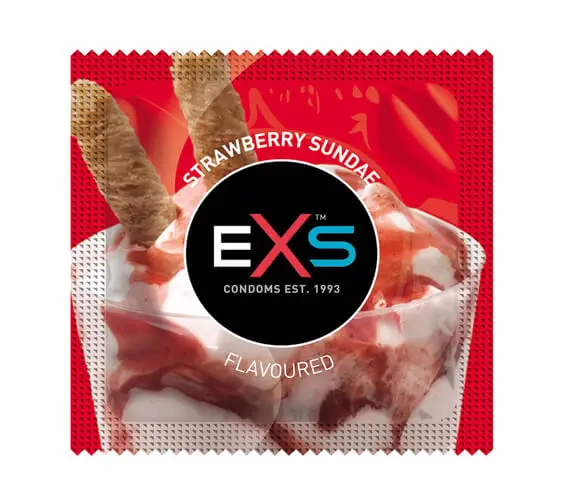 Exs Strawberry Kondom, 1 Stk.