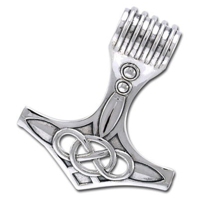 Vedhæng Thors Hammer - 42mm - U/kæde