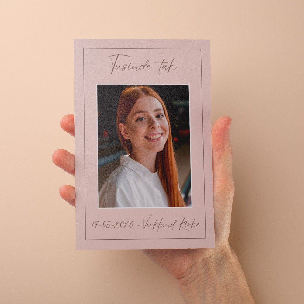 Takkekort Til Konfirmation - Design 9
