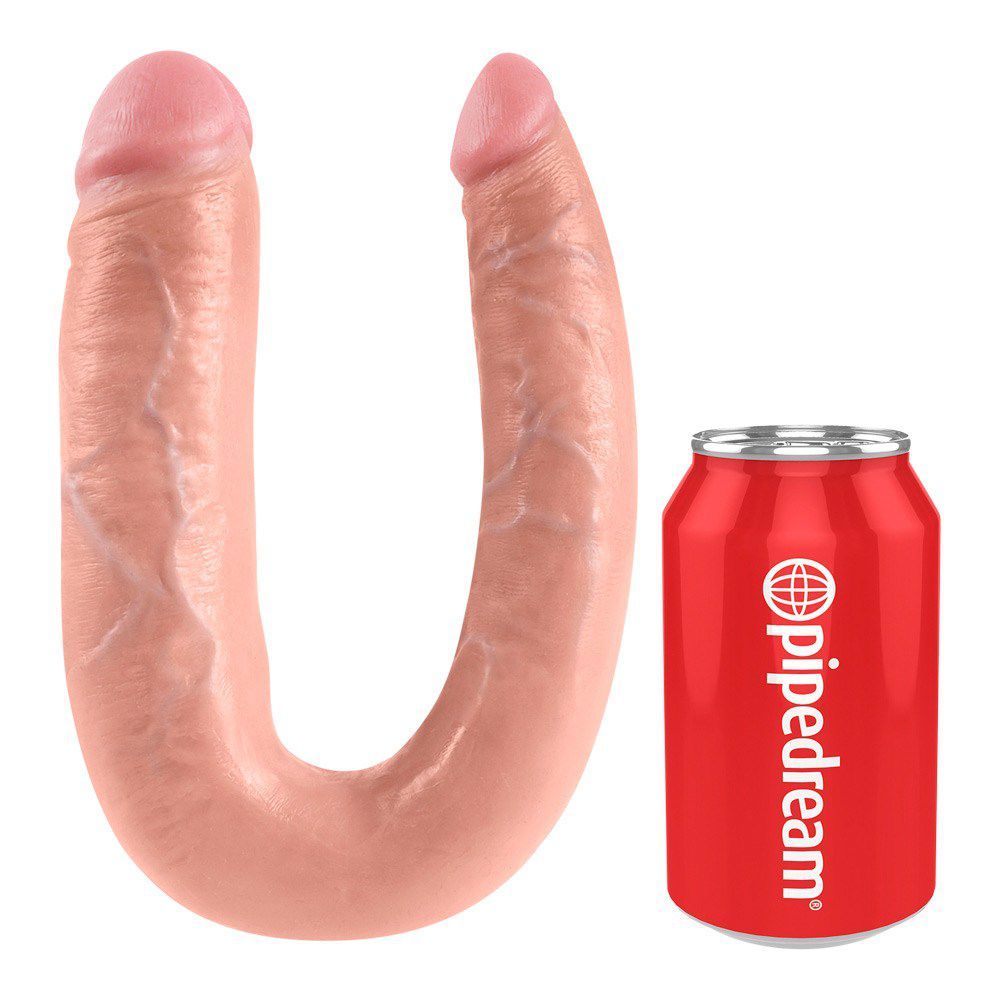 King Cock - U-shaped Double Trouble Large - Lys Hudfrave