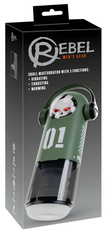 Skull Masturbator With 3 Funktioner