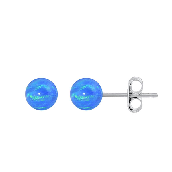 ørestikker Med Opal - 3 Mm - Pr Par