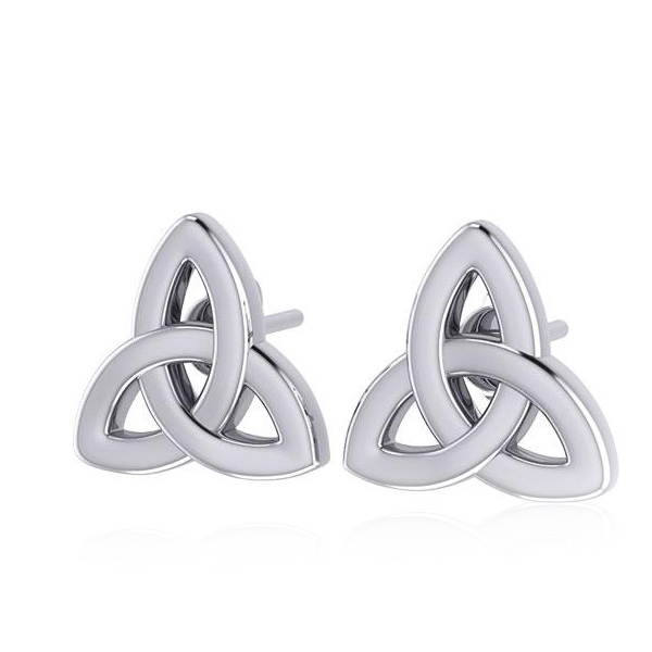ørestikker Med Triquetra - Treenighedssymbolet - 8mm - Pr Sæt