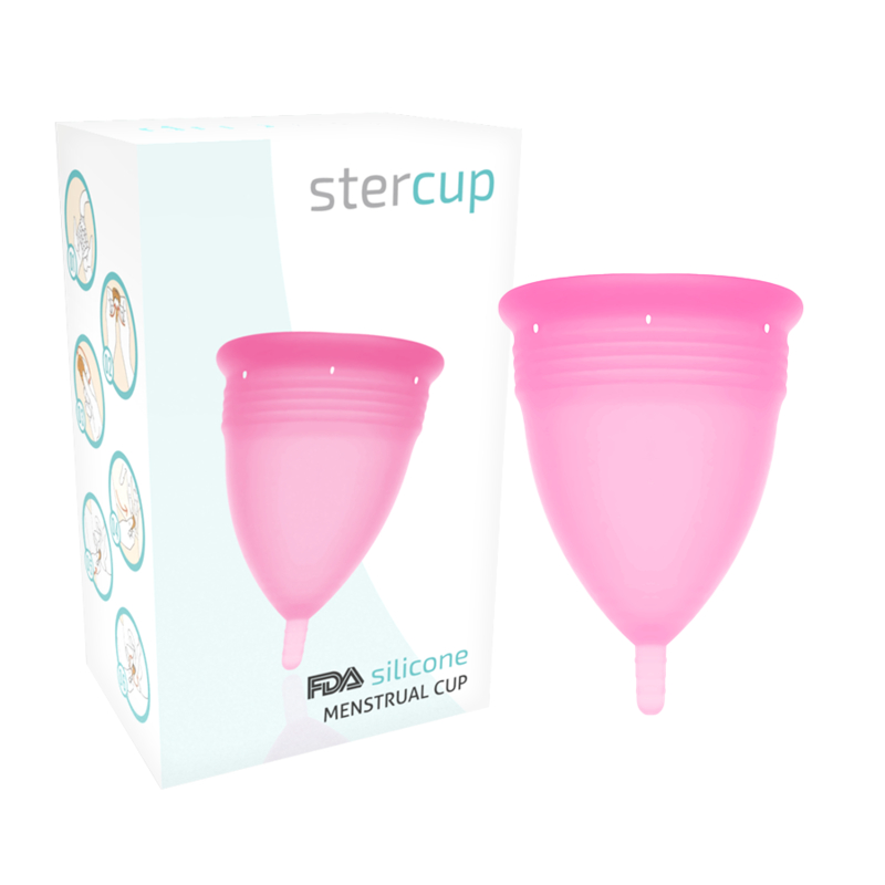 Menstruationskop Pink, Fda. Str. S