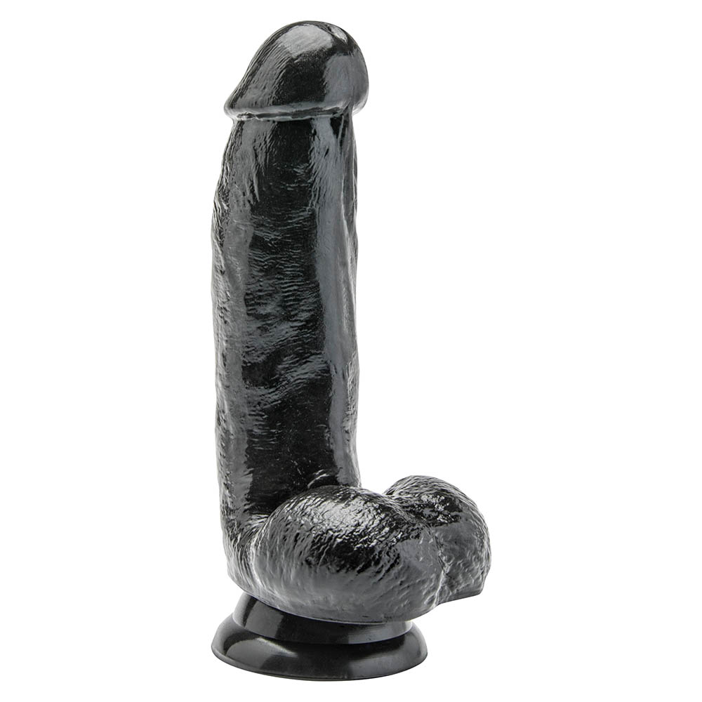 Toy Joy Get Real Sort Dildo Med Kugler 15cm