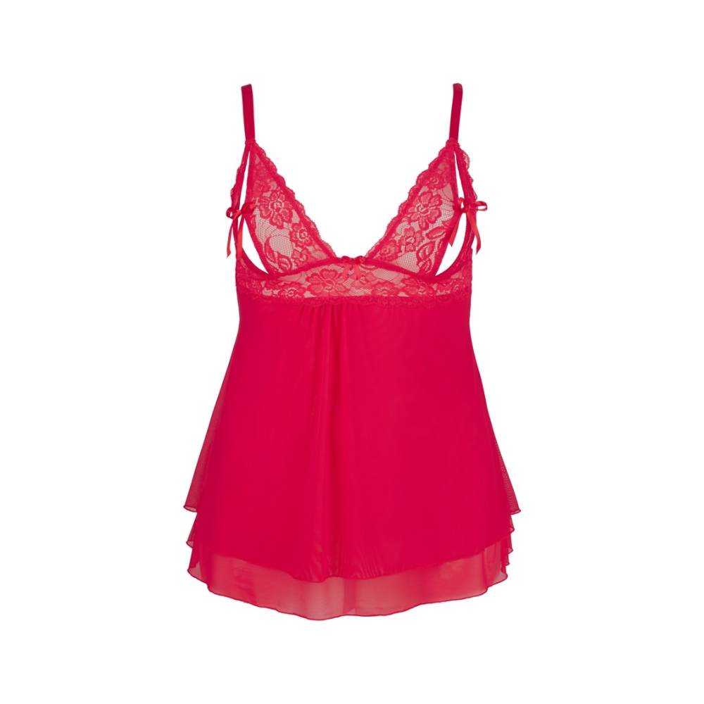Cottelli Curves Babydoll Plus Size Rød-2xl