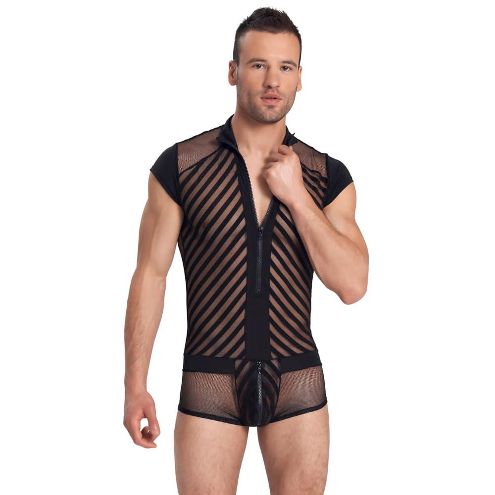 Svenjoyment Sort Playsuit Body Til Mænd - S