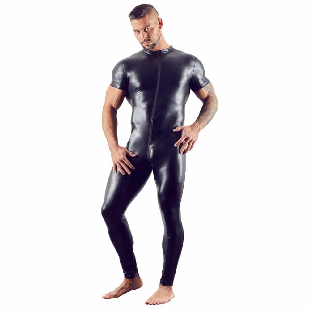 Svenjoyment Sort Jumpsuit Med Korte ærmer Til Mænd - M