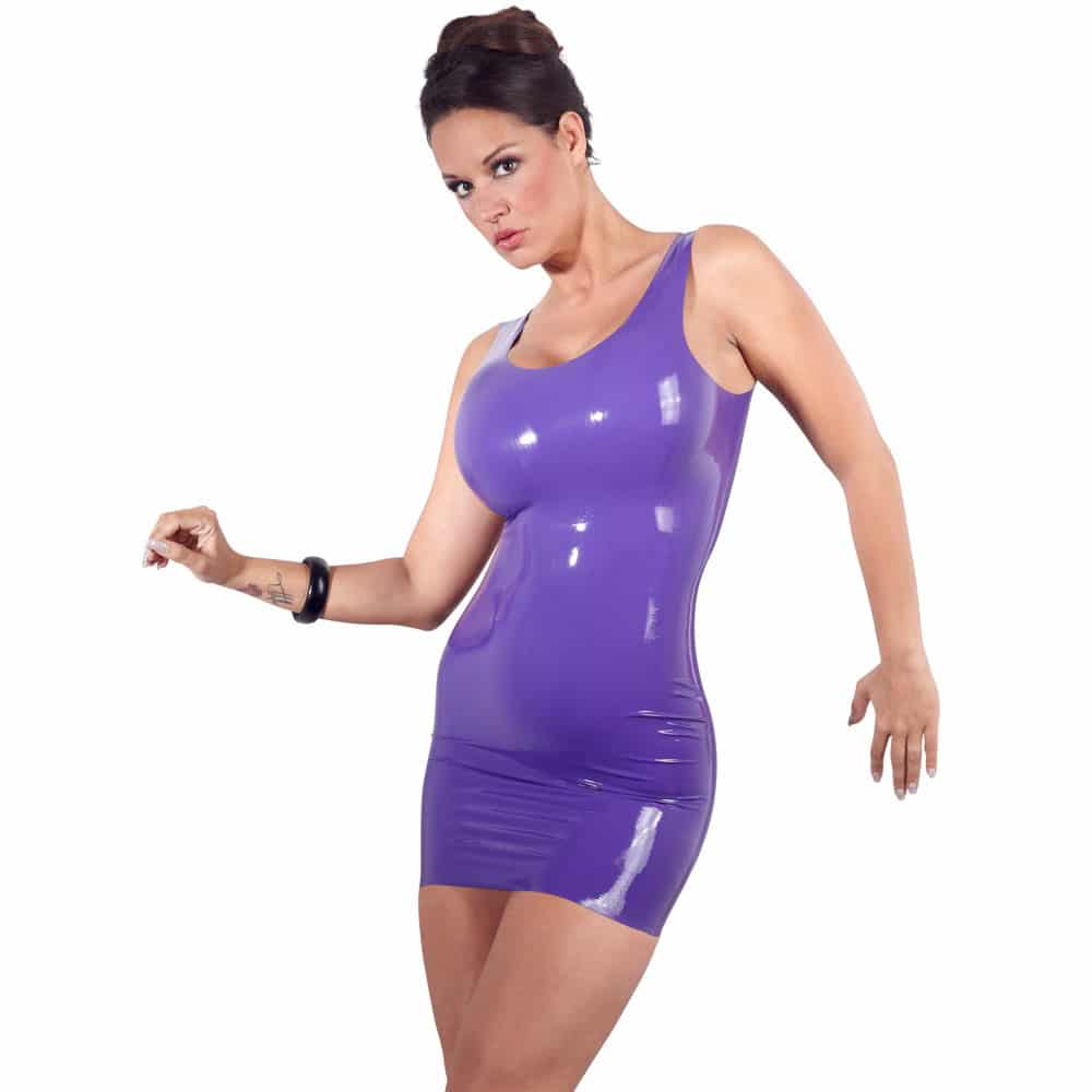 Late-x Lilla Minikjole I Latex - Xxl
